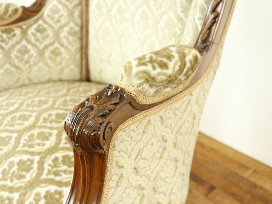 アンティーク家具 張替済アームチェア 64895c