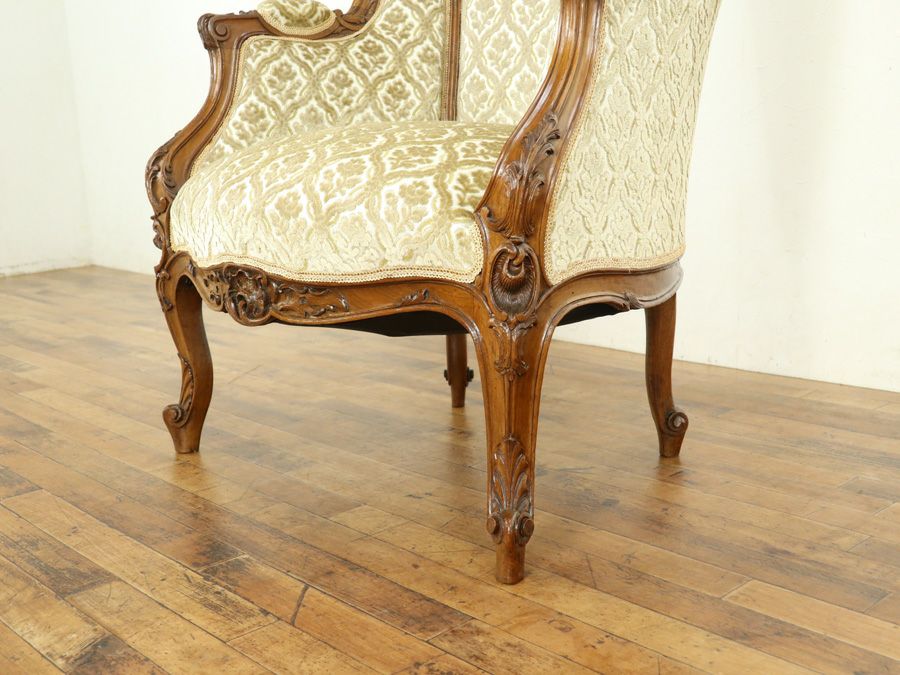 アンティーク家具 張替済アームチェア 64895c