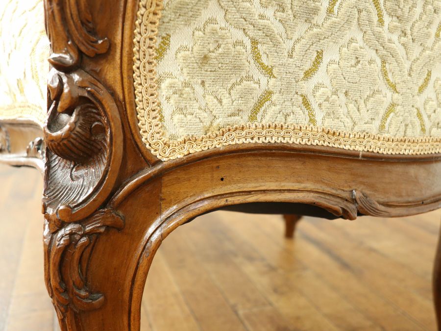 アンティーク家具 張替済アームチェア 64895c