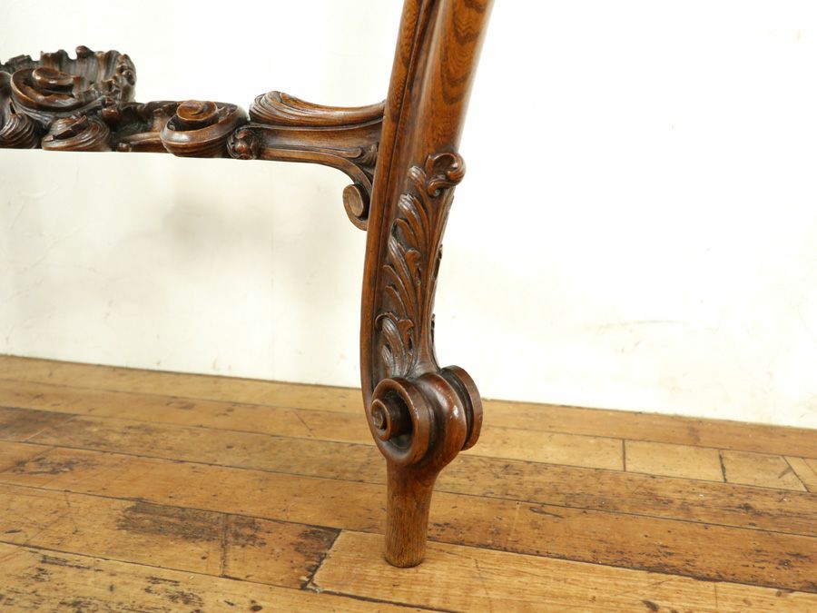 細やかで華麗な彫刻 壁に固定するサイドテーブル 大理石コンソール