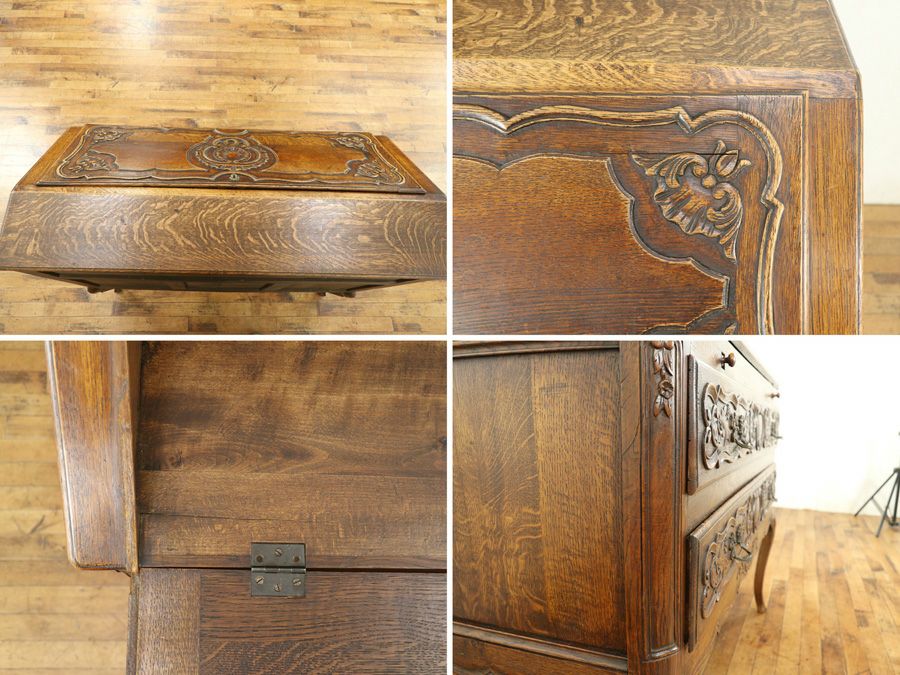 アンティーク家具 ビューロー 65093