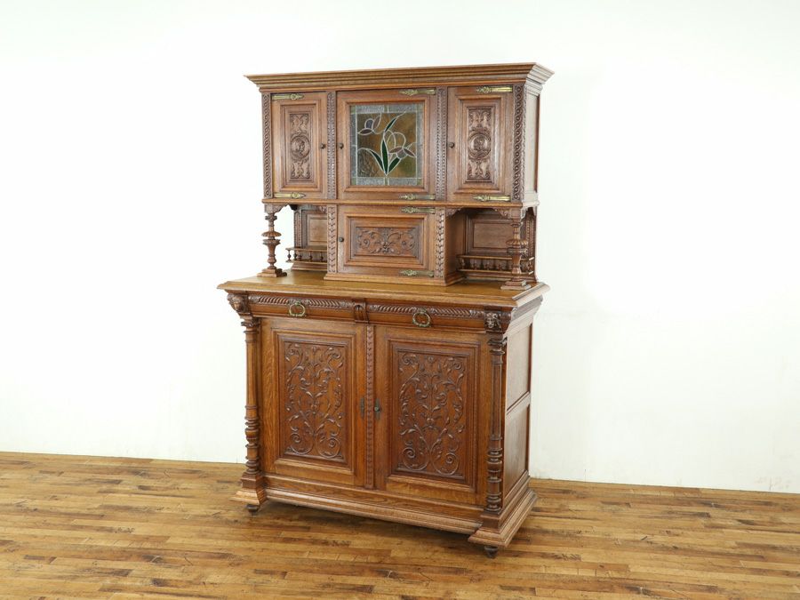 アンティーク家具 キャビネット 65092
