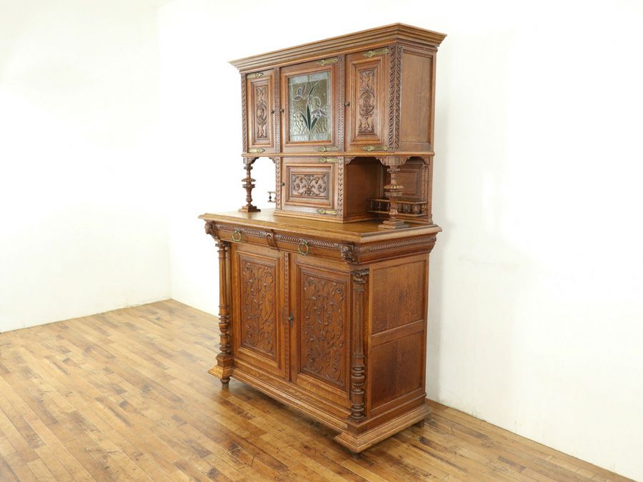 アンティーク家具 キャビネット 65092