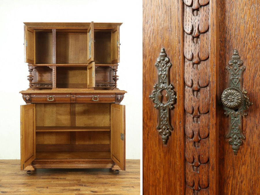 アンティーク家具 キャビネット 65092