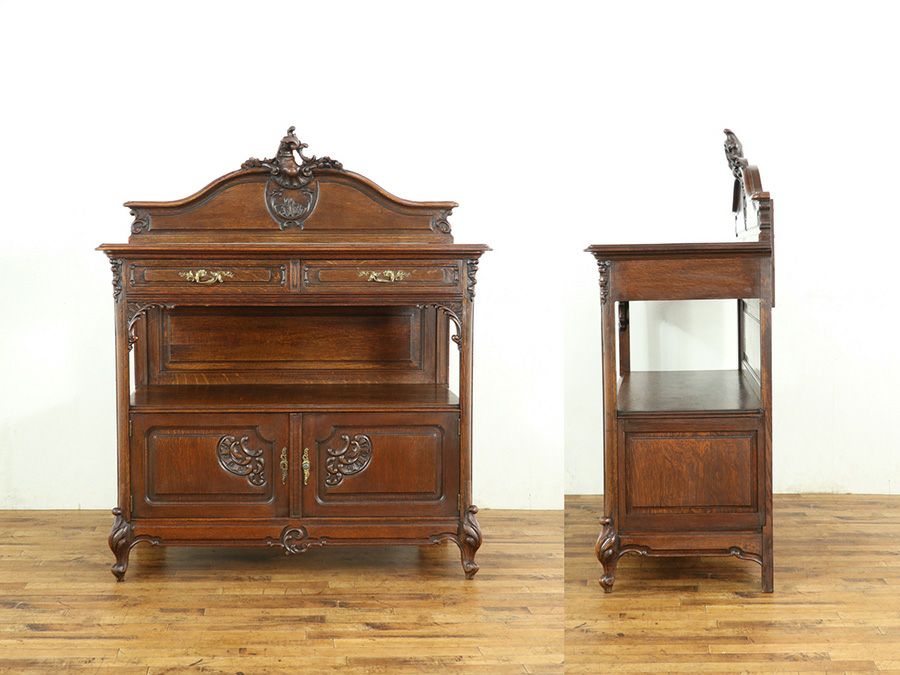 アンティーク家具 キャビネット 65045