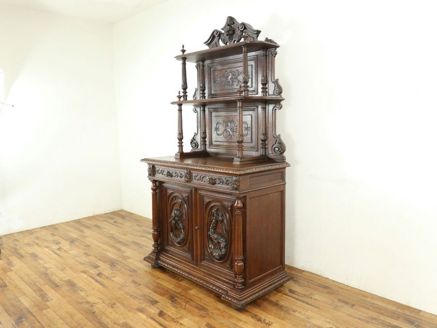 アンティーク家具 キャビネット 65064