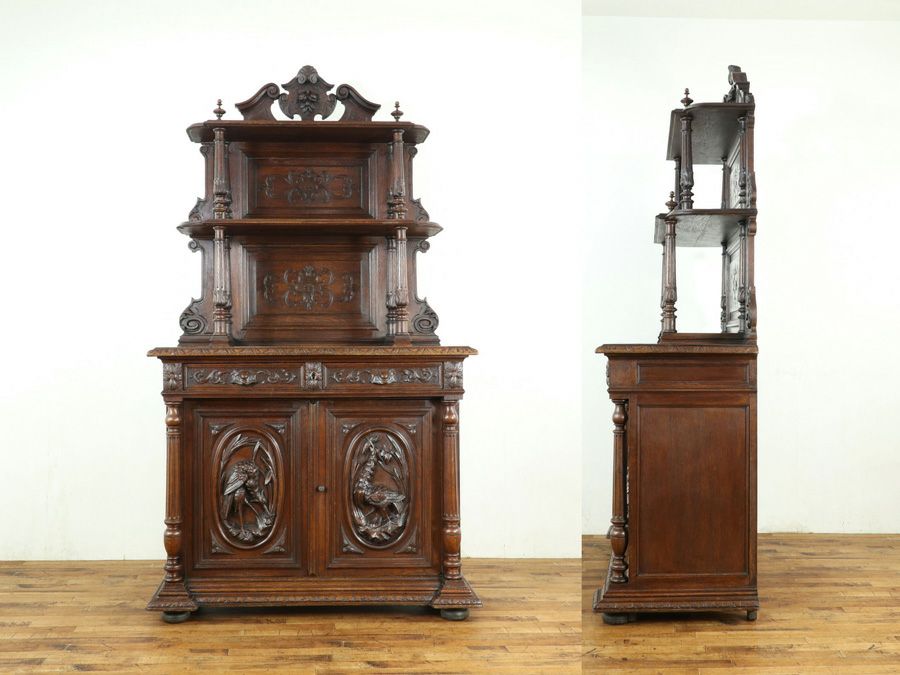 アンティーク家具 キャビネット 65064