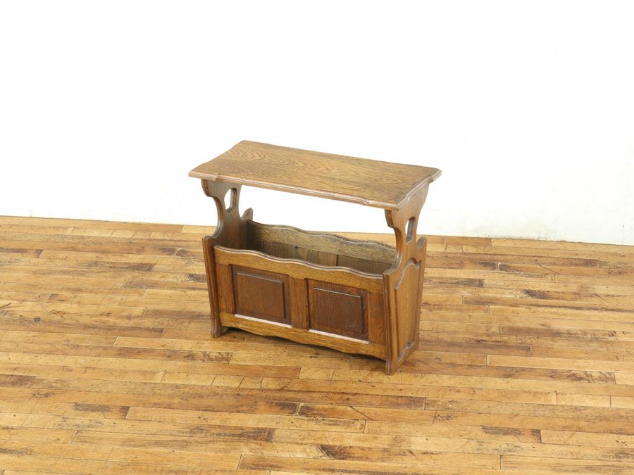 アンティーク家具 マガジンラック 65118c