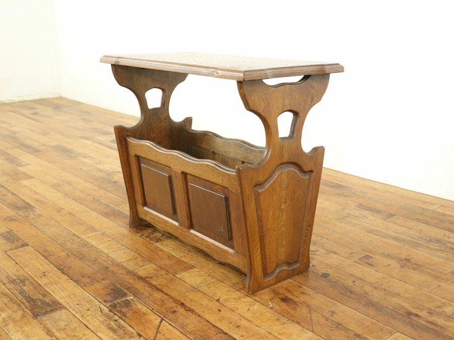 アンティーク家具 マガジンラック 65118c