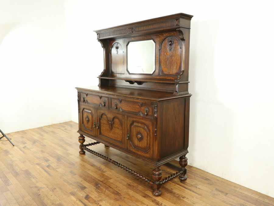 アンティーク ミラーバックサイドボード 59262