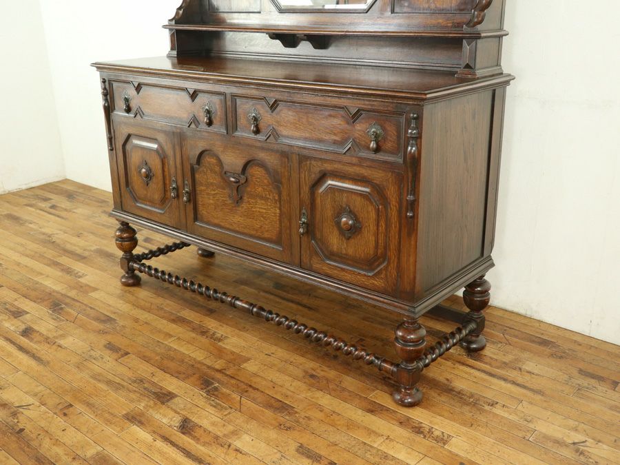 アンティーク ミラーバックサイドボード 59262