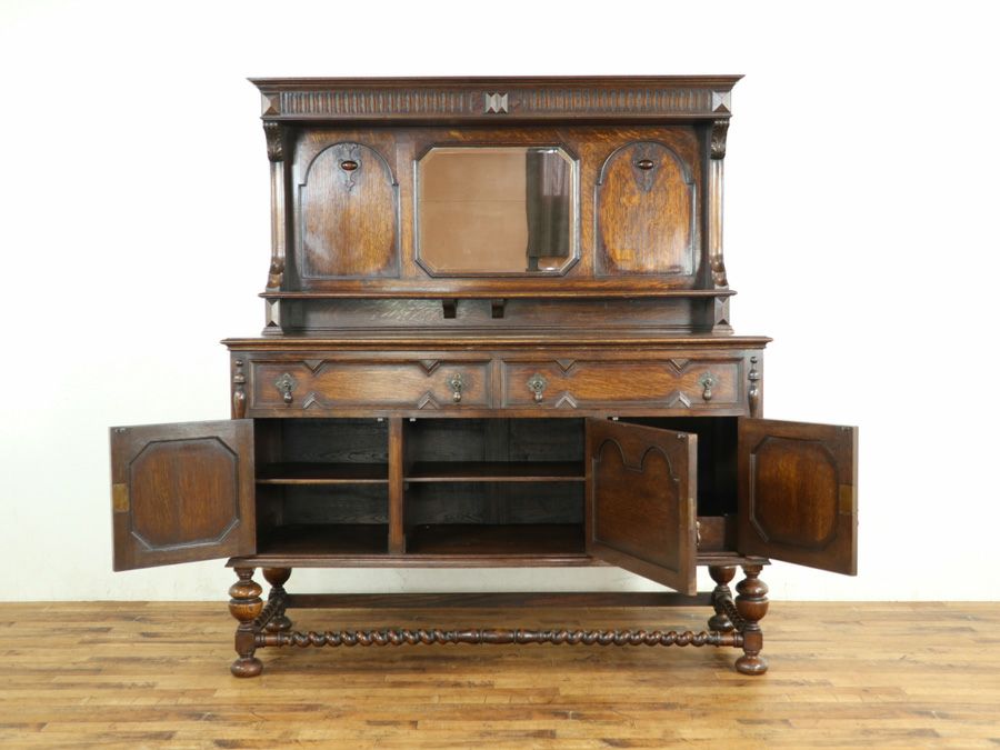 アンティーク ミラーバックサイドボード 59262