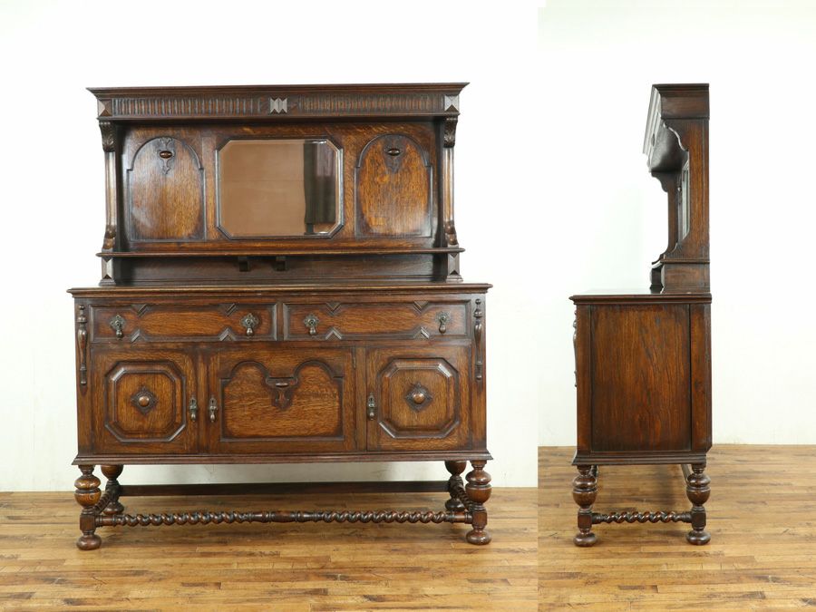 アンティーク ミラーバックサイドボード 59262