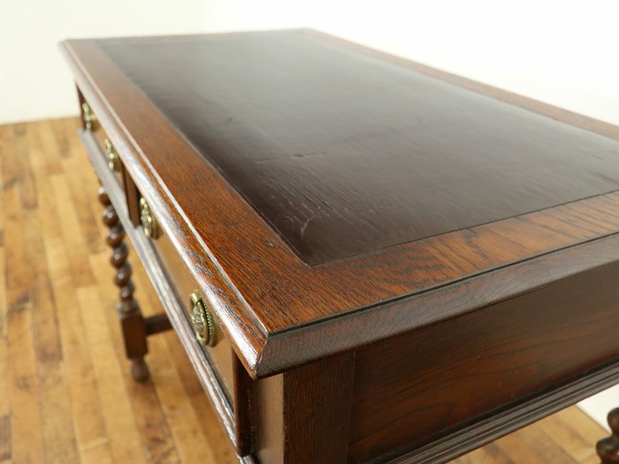 アンティーク家具 レザートップデスク 59269