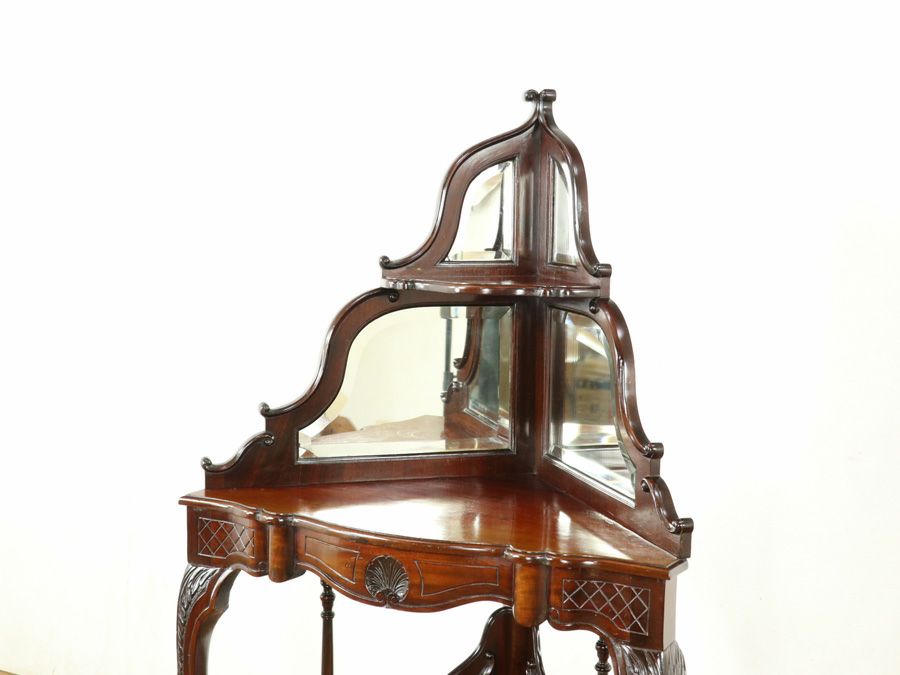 アンティーク家具 コーナーキャビネット 58889