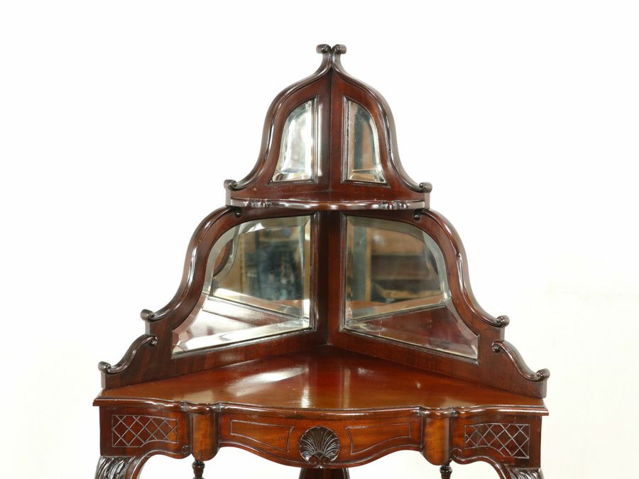 アンティーク家具 コーナーキャビネット 58889