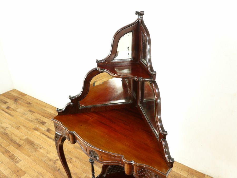 アンティーク家具 コーナーキャビネット 58889