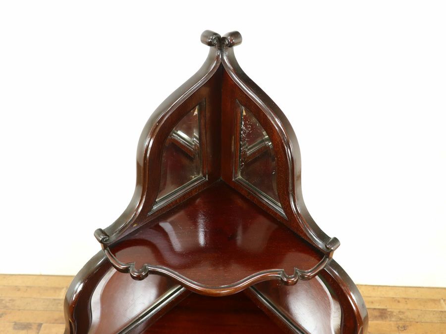 アンティーク家具 コーナーキャビネット 58889