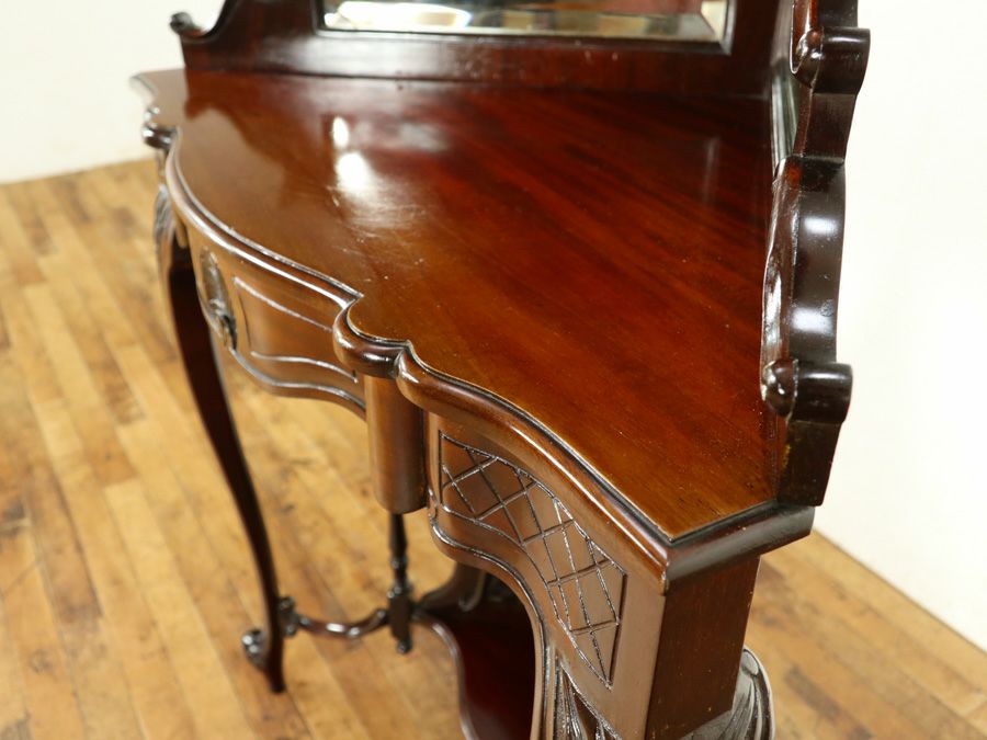 アンティーク家具 コーナーキャビネット 58889