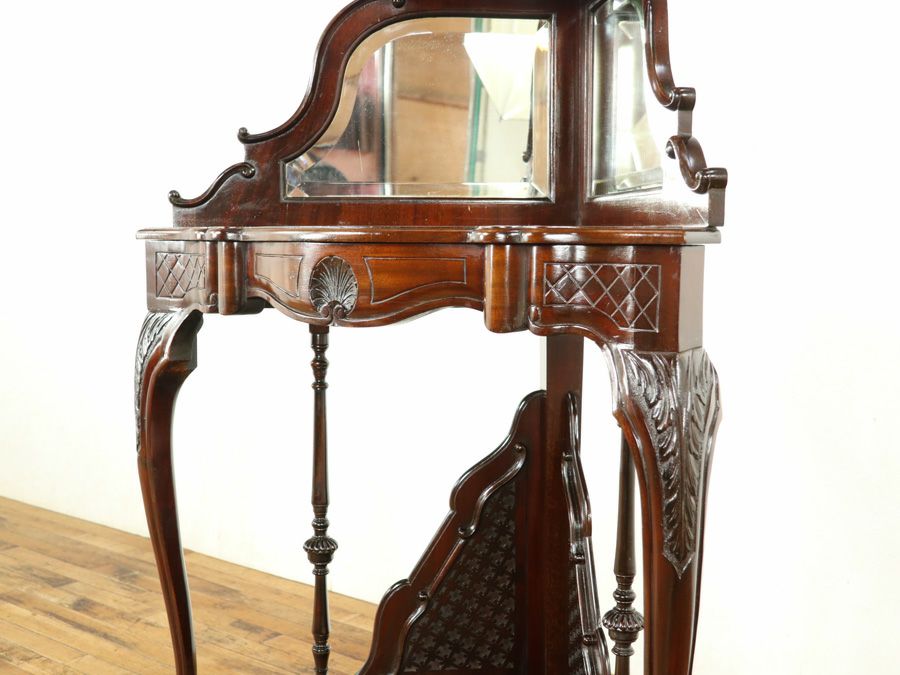 アンティーク家具 コーナーキャビネット 58889