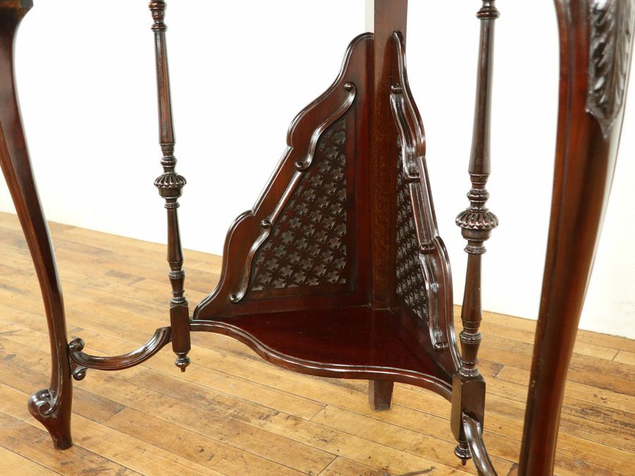 アンティーク家具 コーナーキャビネット 58889