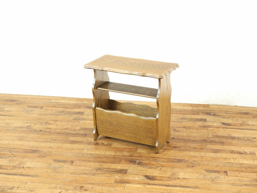 アンティーク家具 マガジンラック 65118a