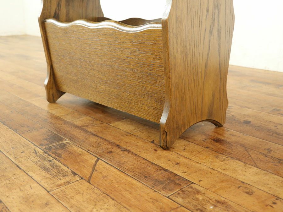 アンティーク家具 マガジンラック 65118a