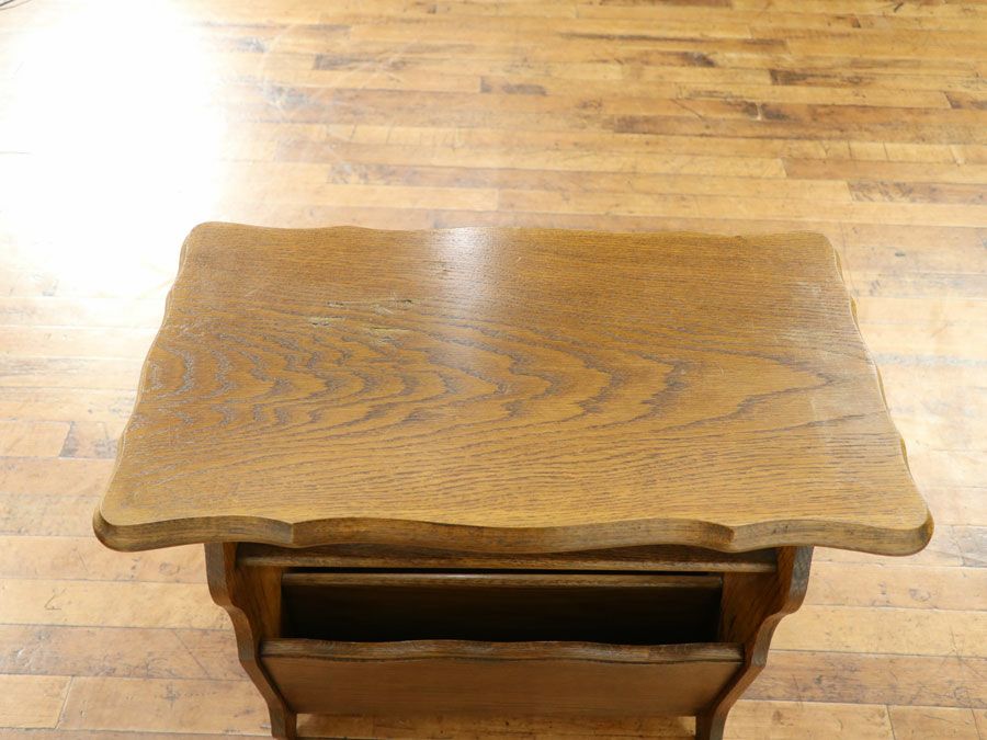 アンティーク家具 マガジンラック 65118a