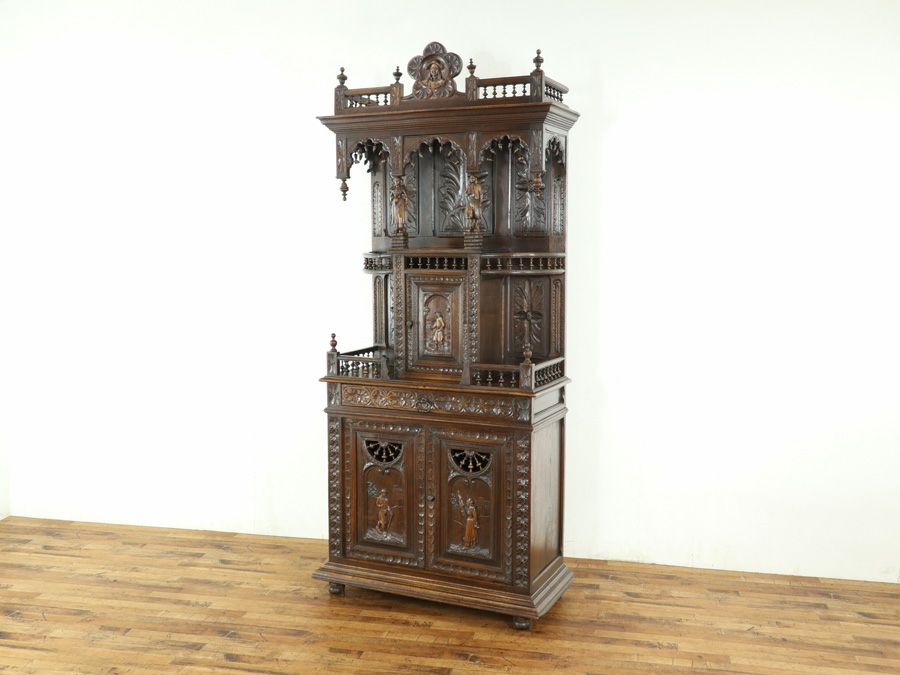 アンティーク家具 キャビネット 65065