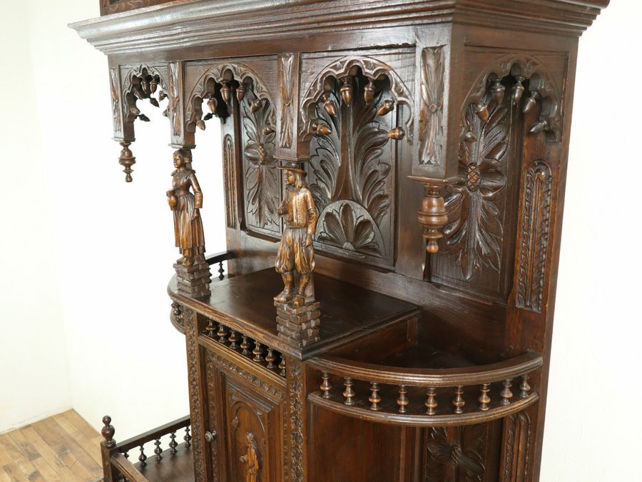 アンティーク家具 キャビネット 65065