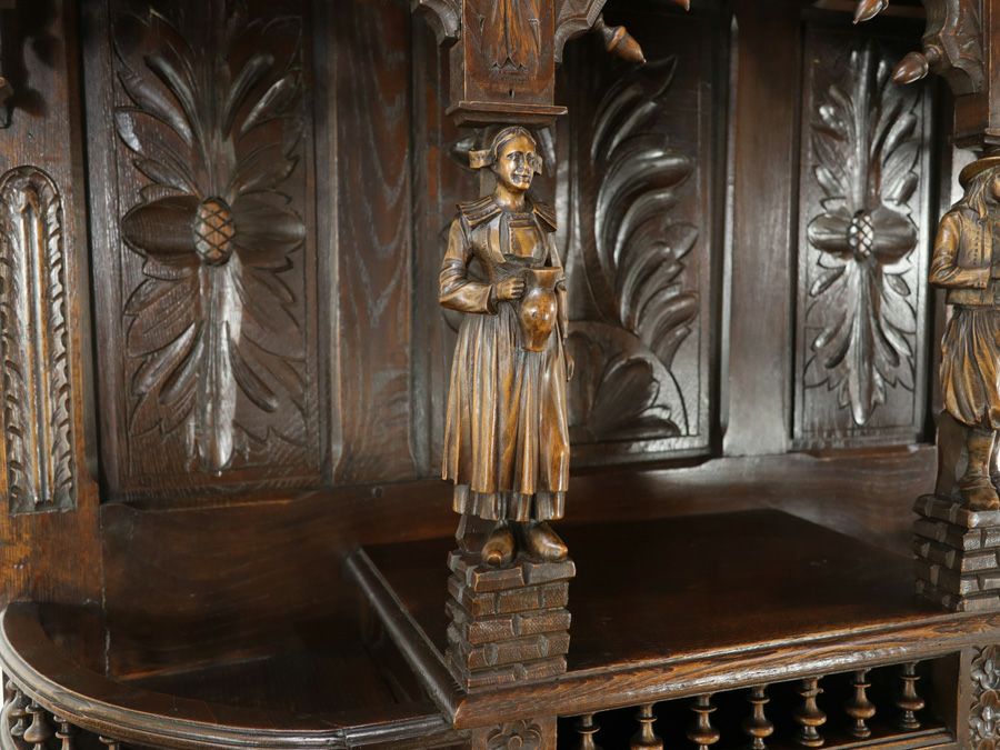 アンティーク家具 キャビネット 65065