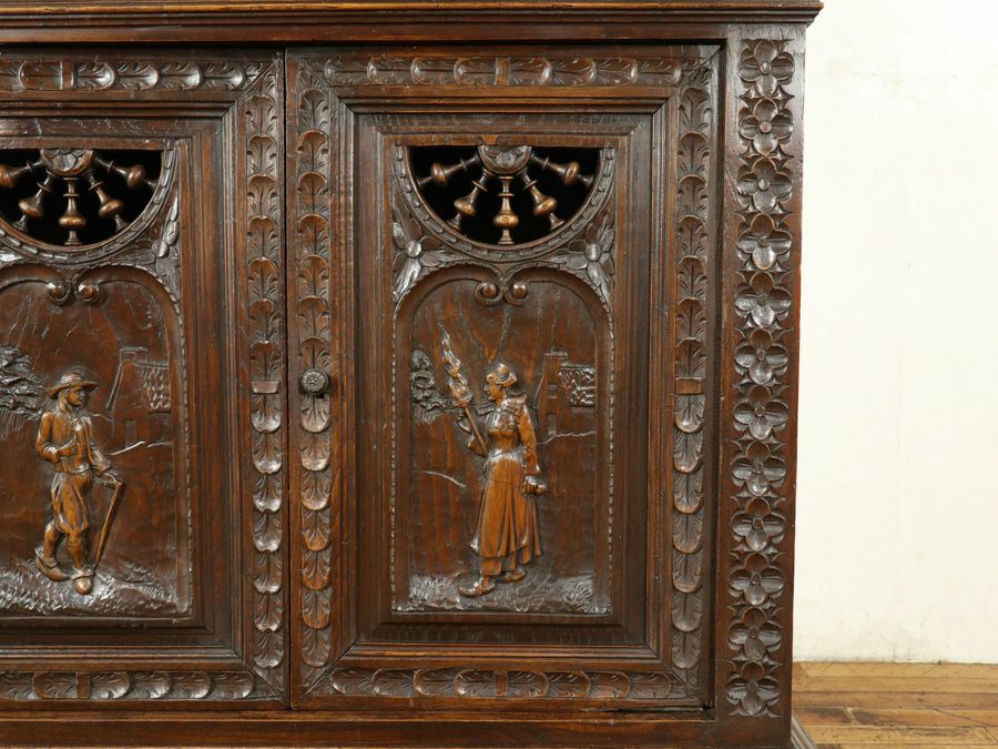 アンティーク家具 キャビネット 65065