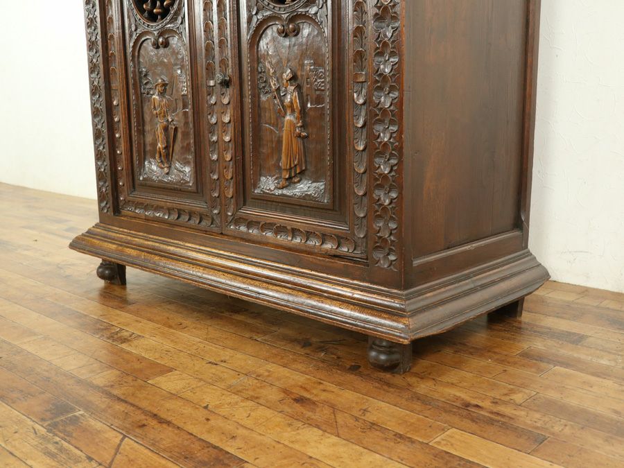 アンティーク家具 キャビネット 65065