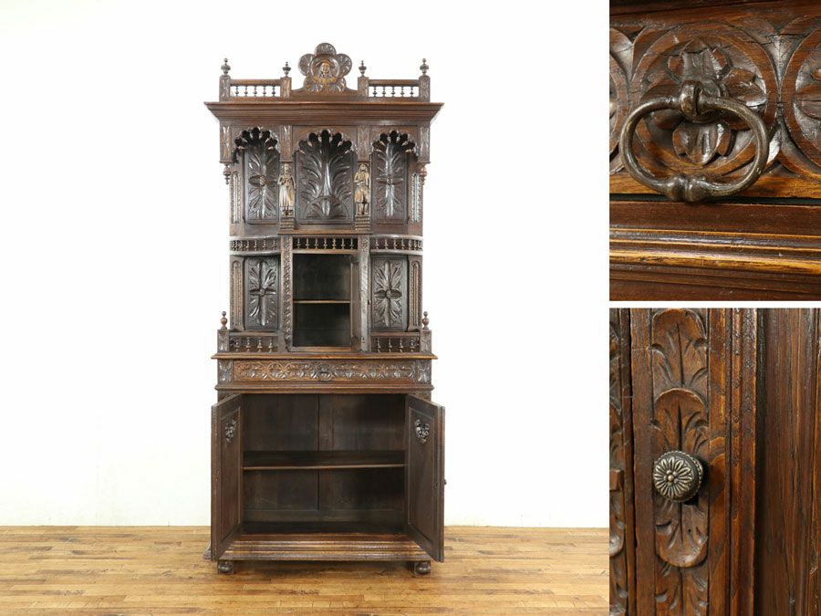 アンティーク家具 キャビネット 65065