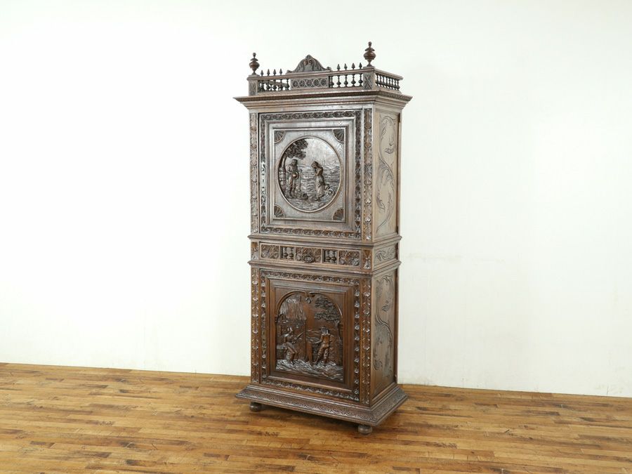 アンティーク家具 キャビネット 65139