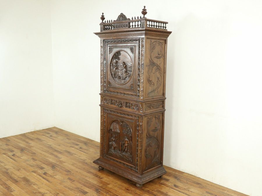 アンティーク家具 キャビネット 65139