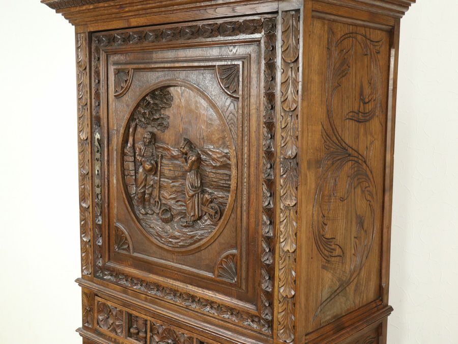 アンティーク家具 キャビネット 65139