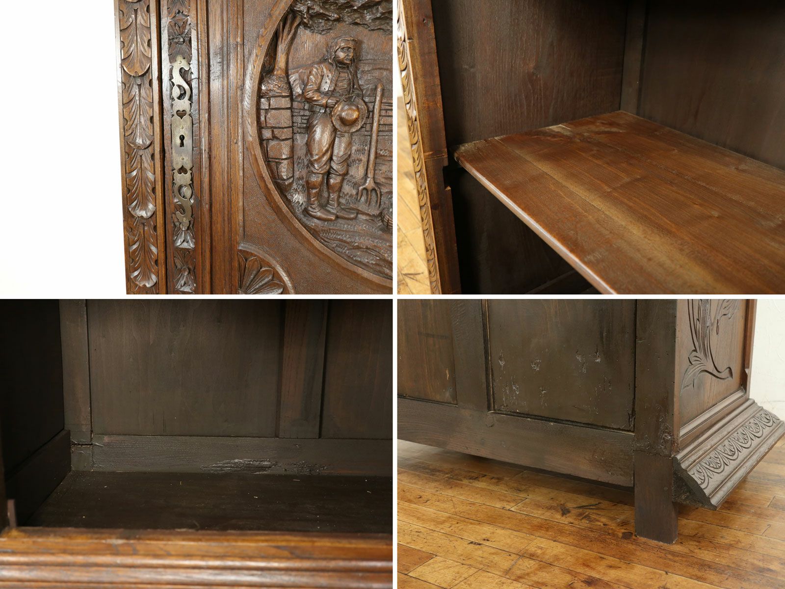 アンティーク家具 キャビネット 65139