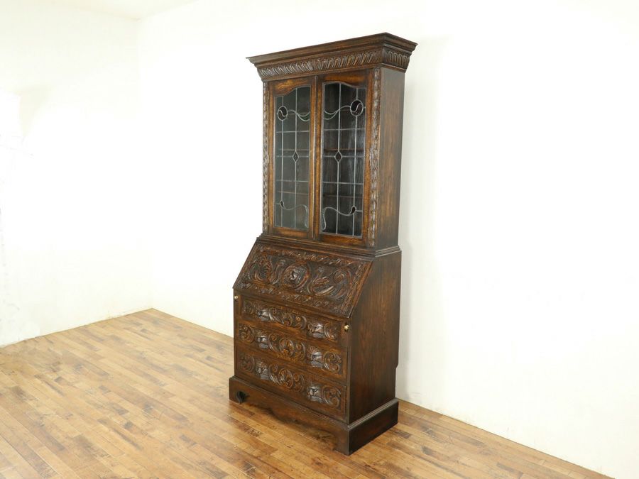 アンティーク家具 ブックビューロー 59323