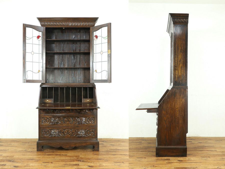 アンティーク家具 ブックビューロー 59323