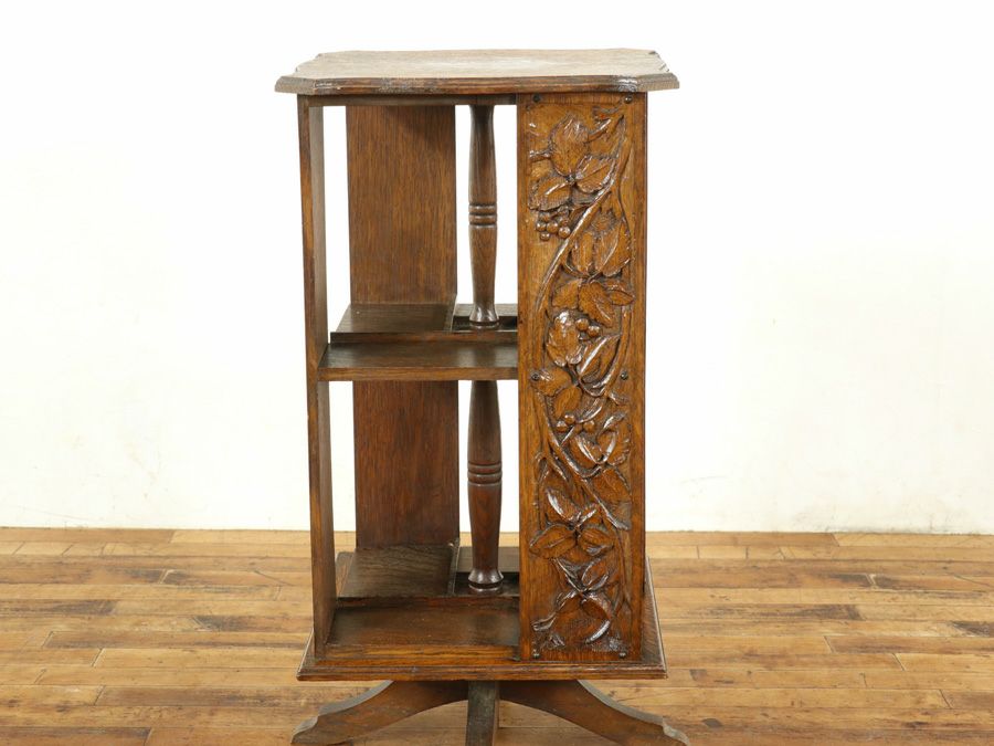 アンティーク リボルビングブックケース 59292