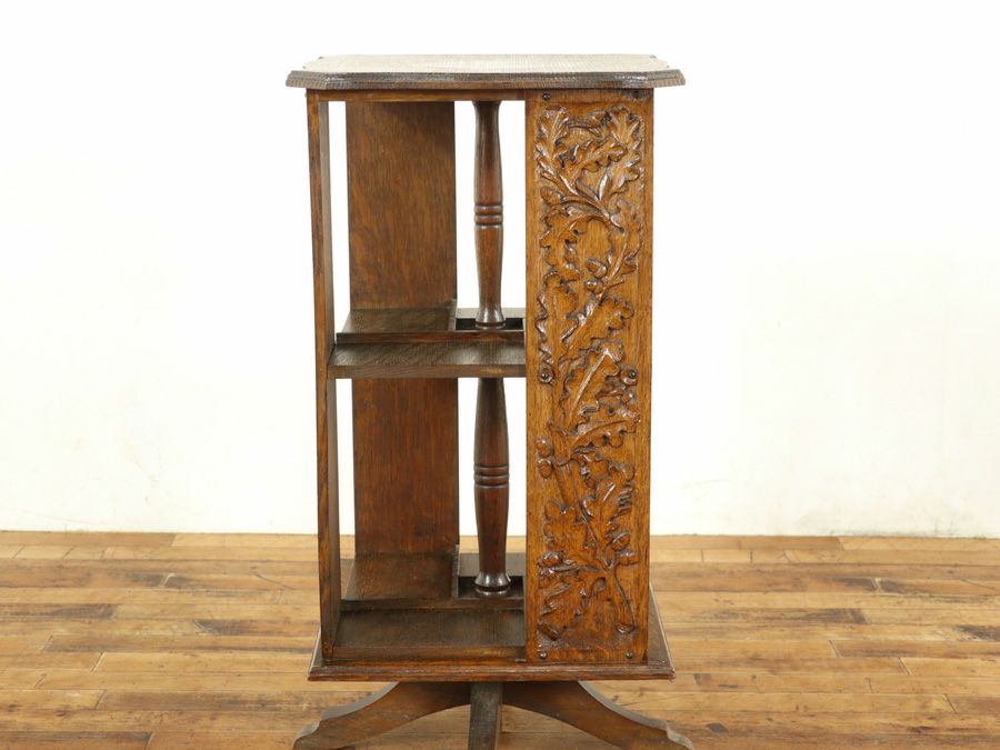 アンティーク リボルビングブックケース 59292