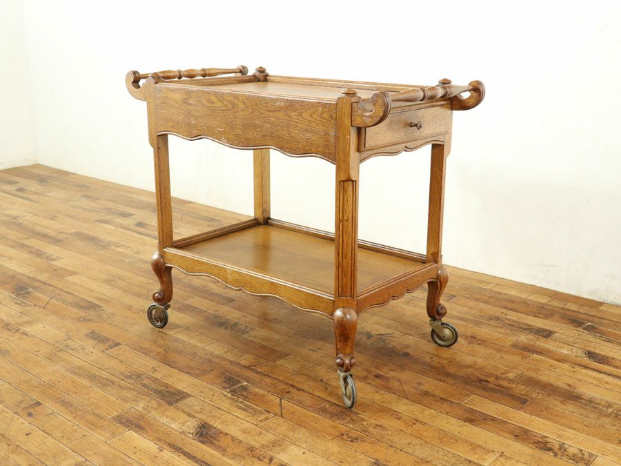 猫脚スタイルで可愛らしい印象 ワゴン 65007 | アンティークフレックス