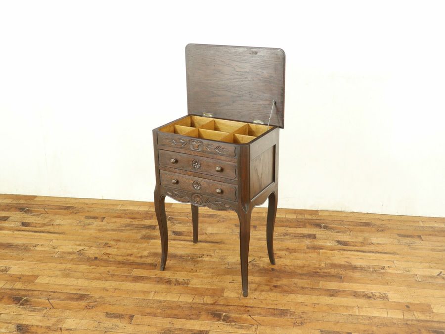 アンティーク家具 ソーイングボックス 65182