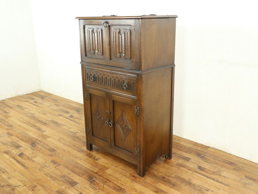 アンティーク家具 カクテルキャビネット 59265