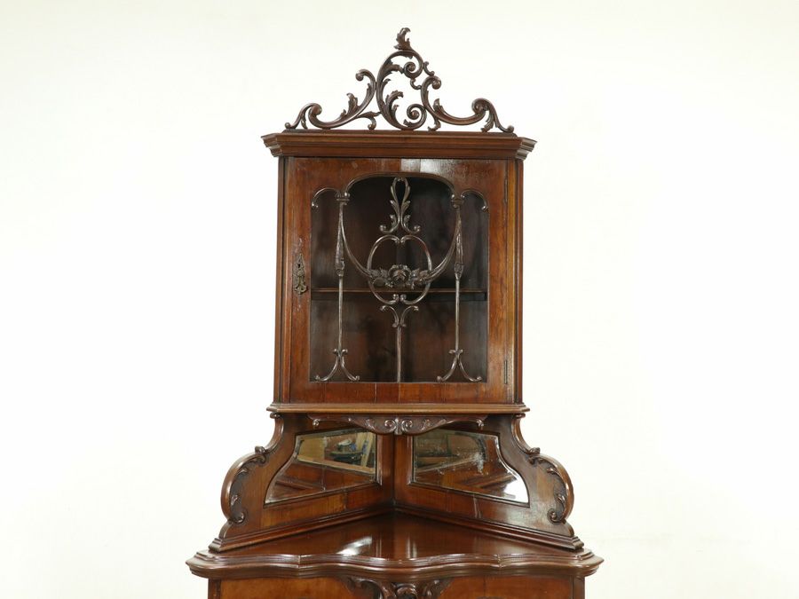 アンティーク家具 コーナーキャビネット 59229