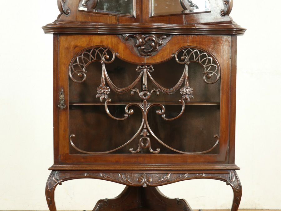 アンティーク家具 コーナーキャビネット 59229