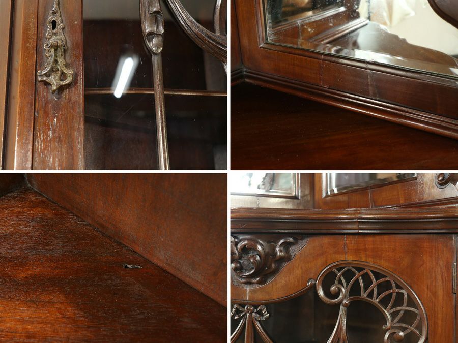 アンティーク家具 コーナーキャビネット 59229