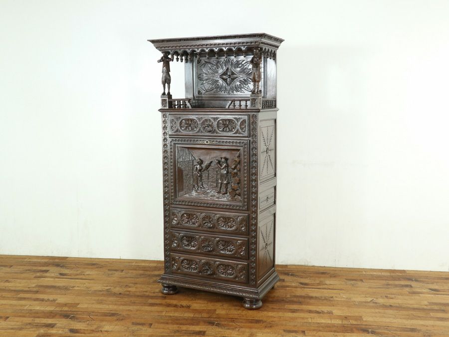 アンティーク家具 キャビネット 65135