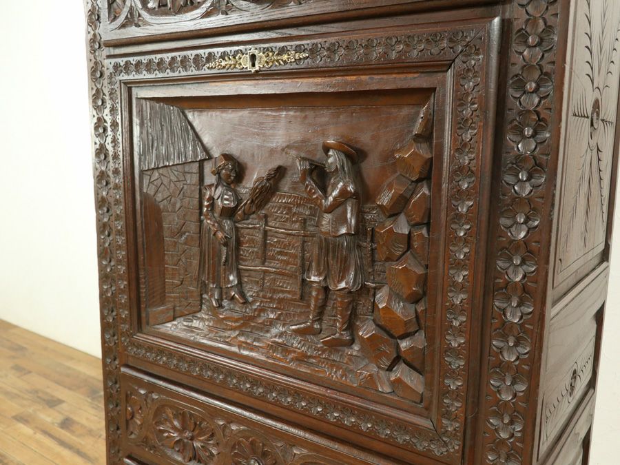 アンティーク家具 キャビネット 65135